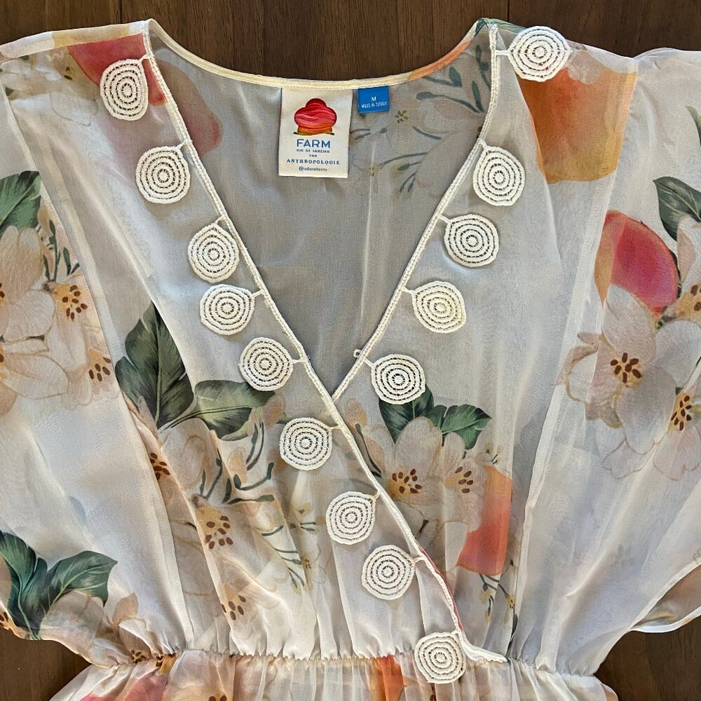 FARM Rio Anthropologie Floral Eloisa Dress - Size M - Picture 3 of 6
